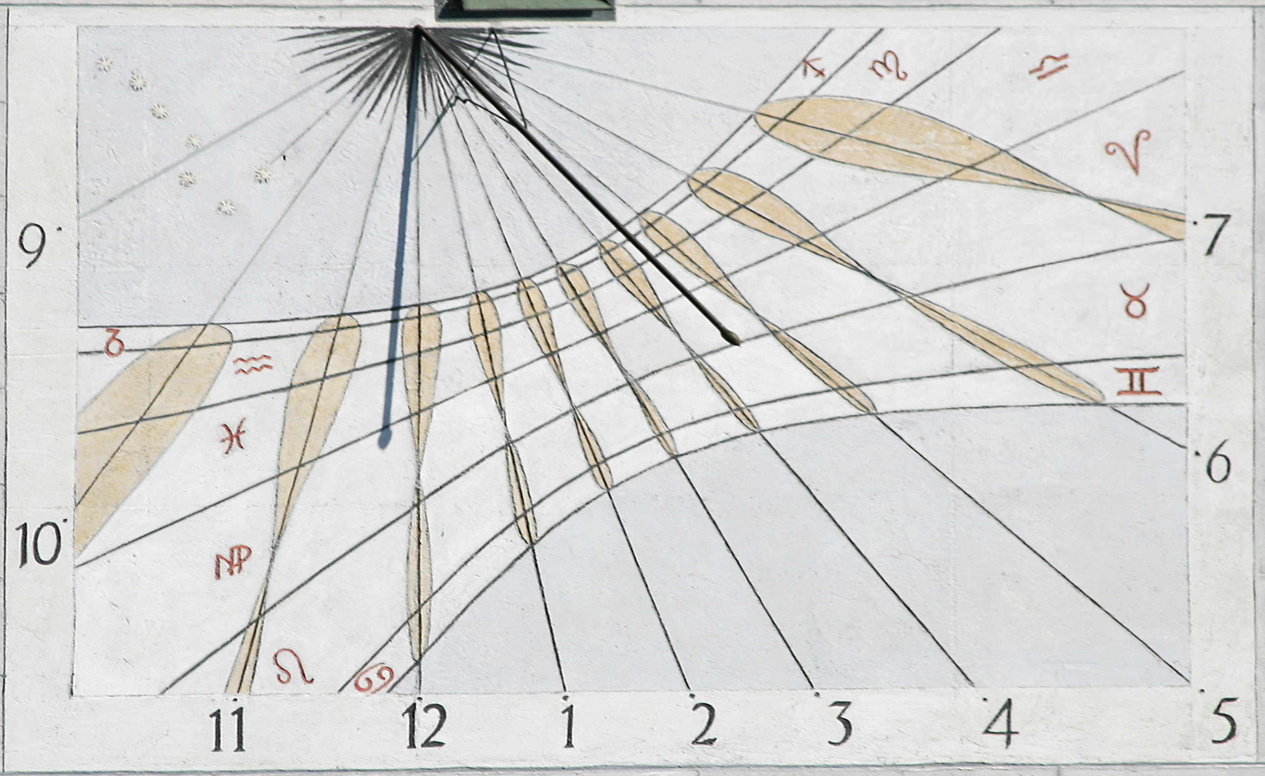 Munich sundial detail