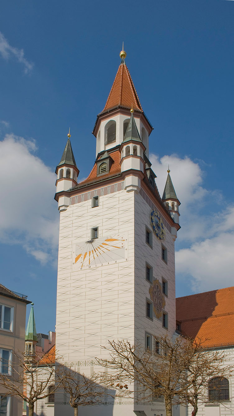 Sundial at Munich tower